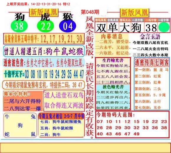 048期二代凤凰报[图]