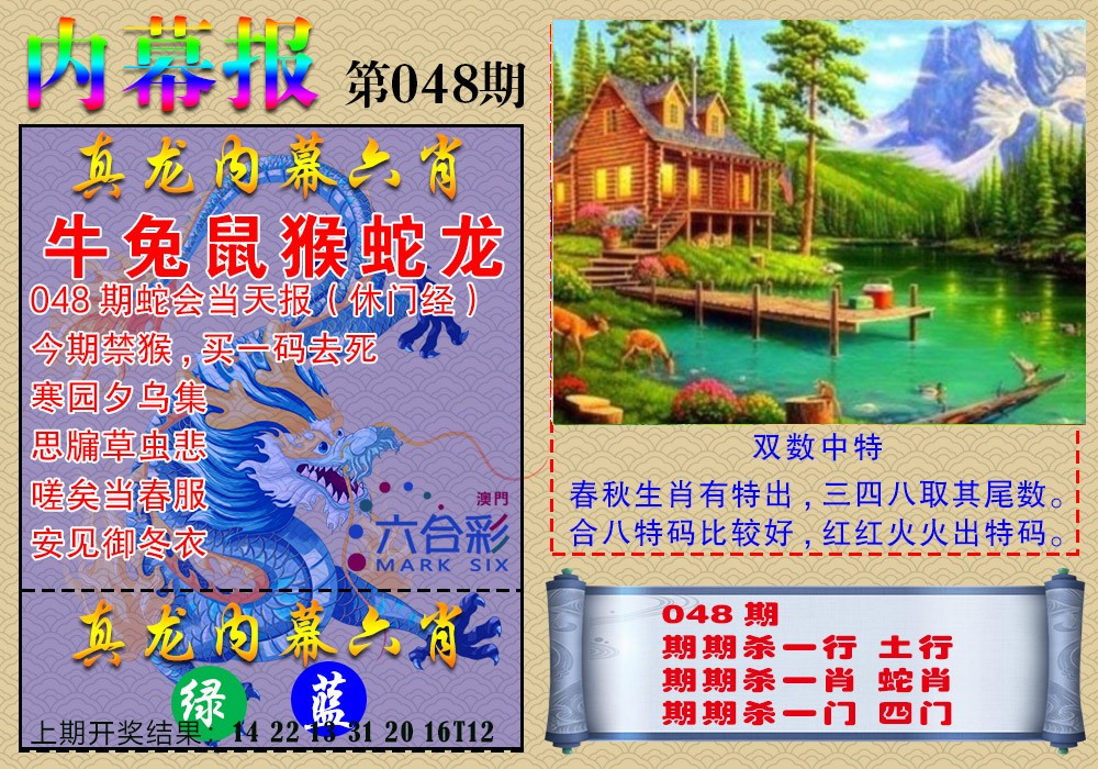 048期真龙内幕报[图]
