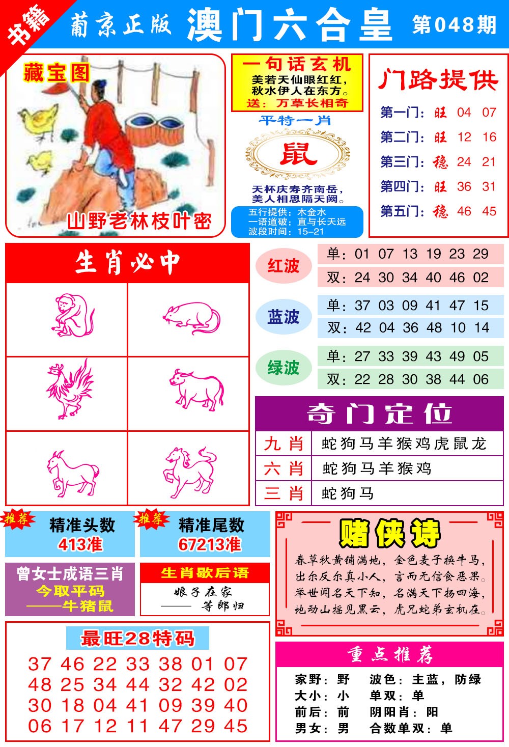 048期澳门六合皇心水[图]