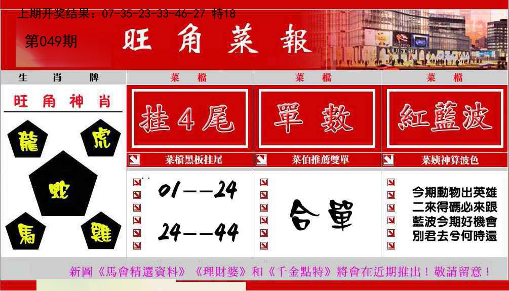 049期旺角菜报[图]
