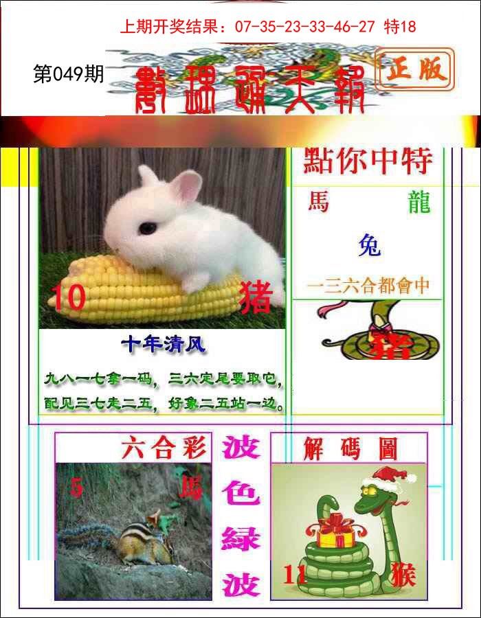 049期数理通天[图]