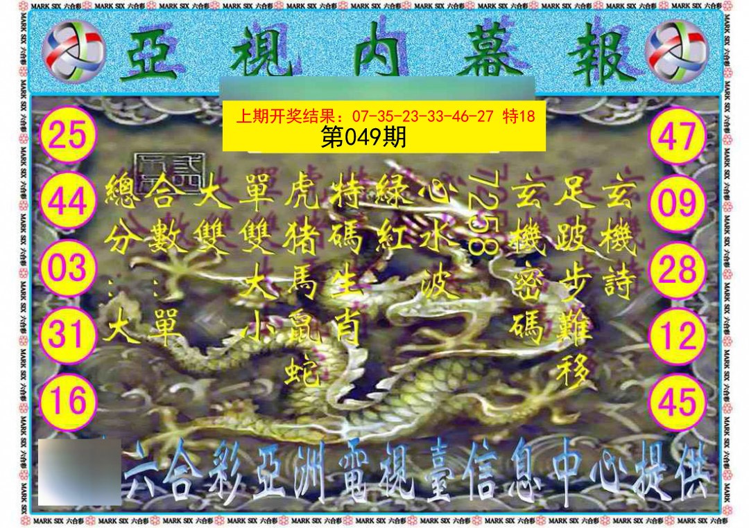 049期亚视内幕报[图]