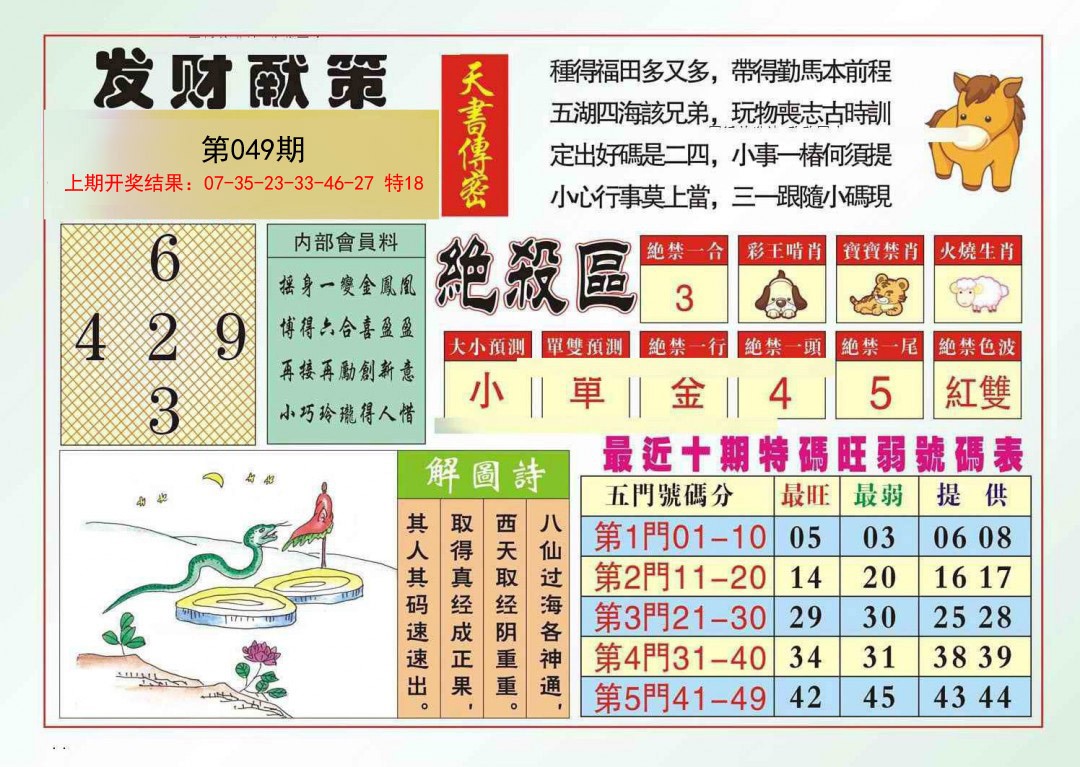 049期发财献策[图]