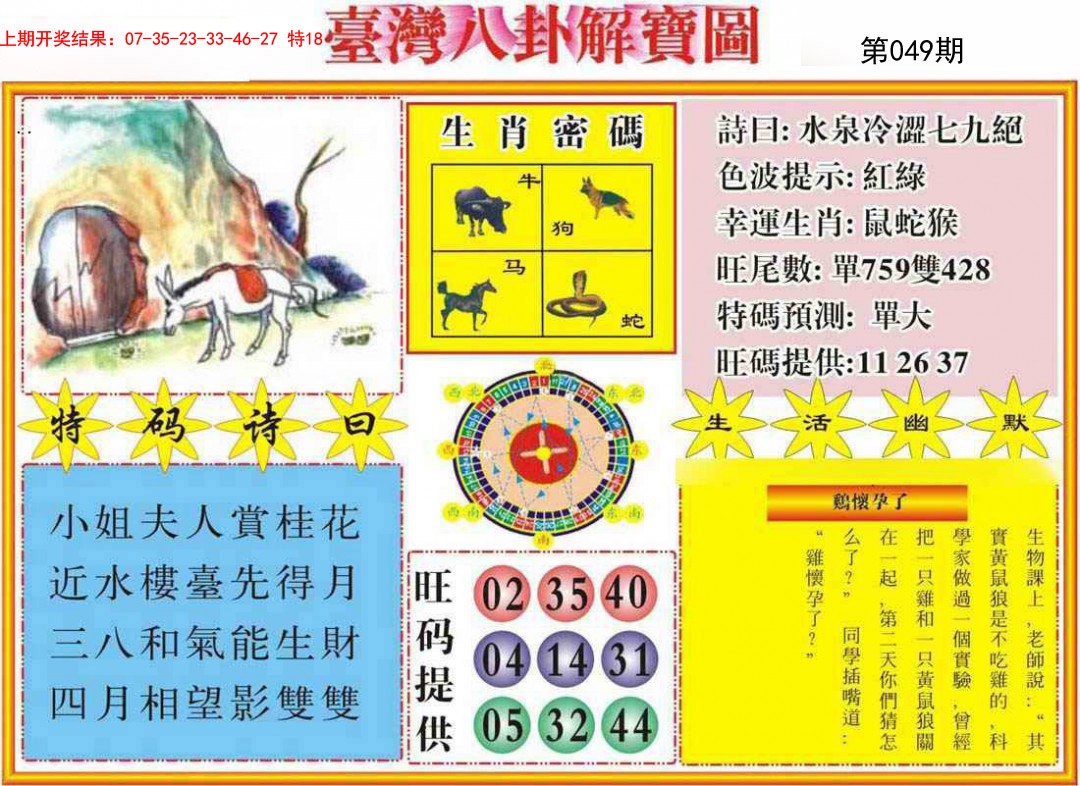 049期台湾八卦解宝图[图]