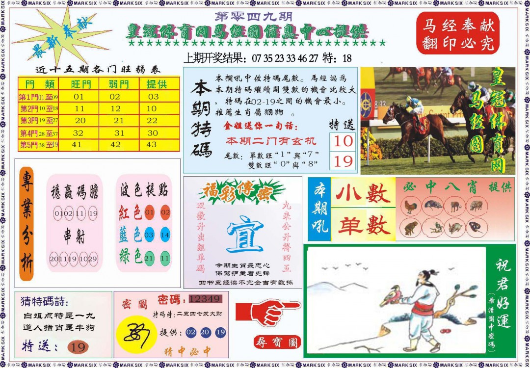 049期体育网马经图[图]