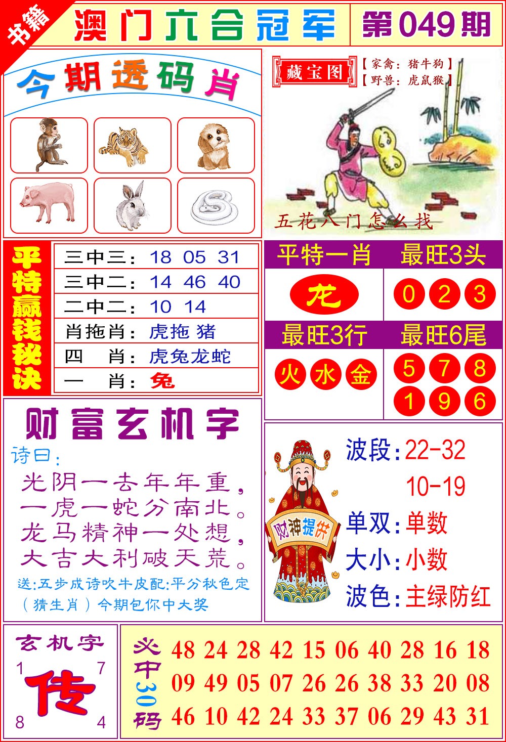 049期澳门六合冠军[图]