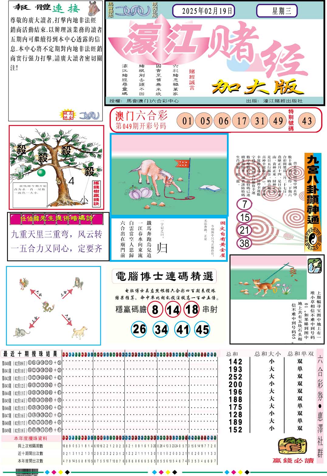 050期濠江赌经A加大版[图]