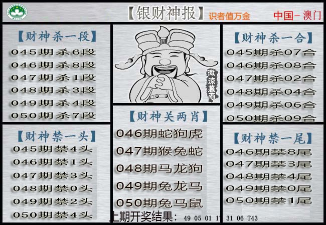 050期银财神[图]