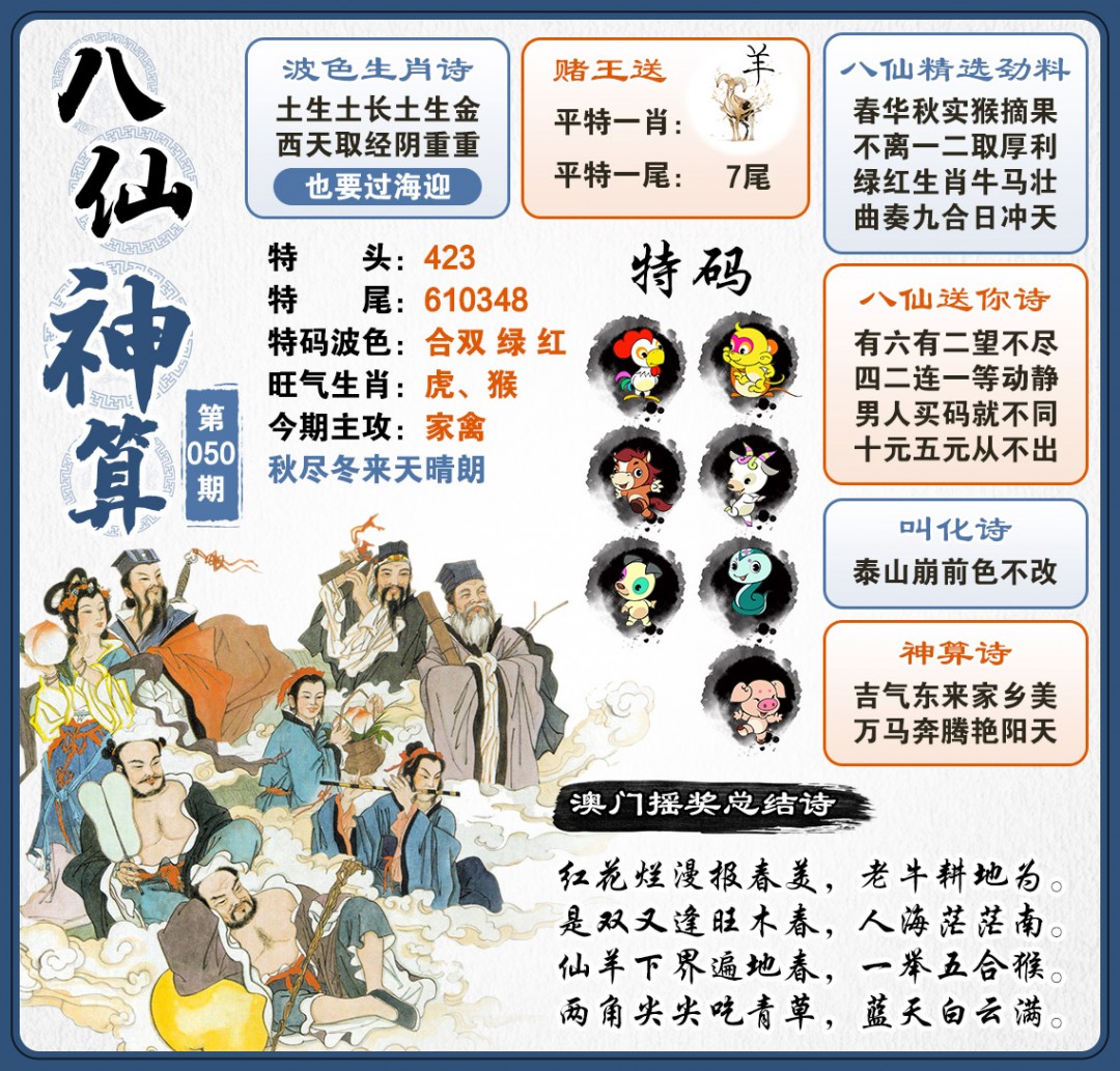 050期八仙神算[图]