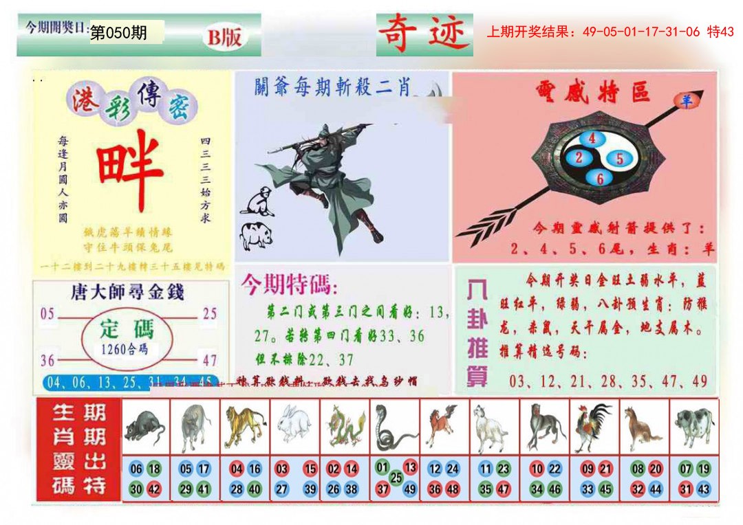 050期九龍奇迹B(推荐)[图]