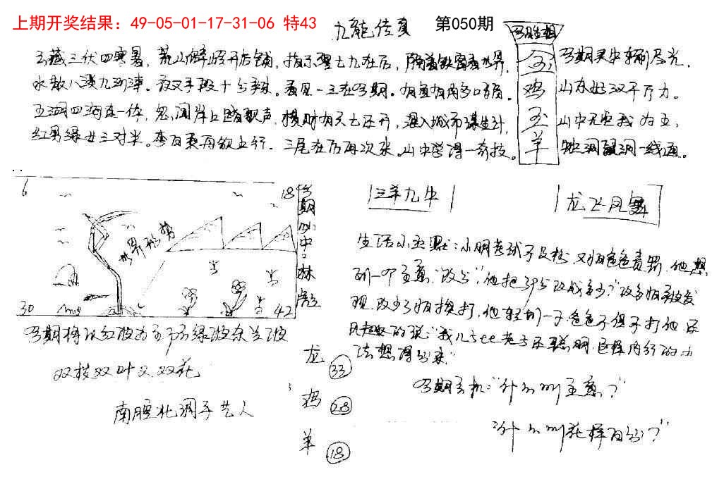 050期手写九龙内幕[图]