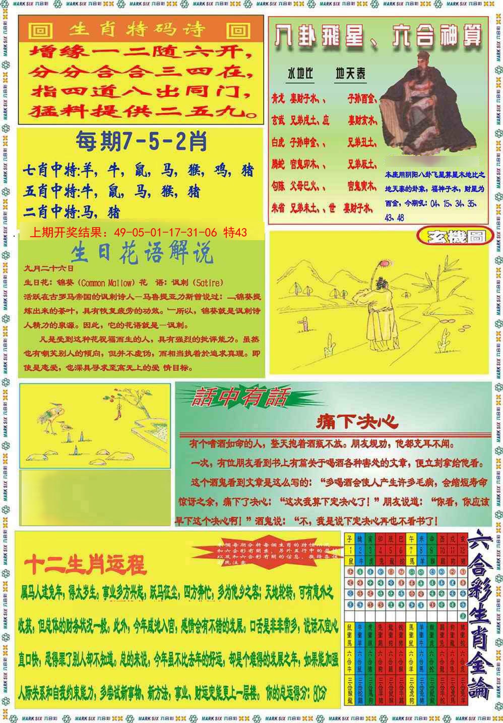 050期九龍马经B(推荐)[图]