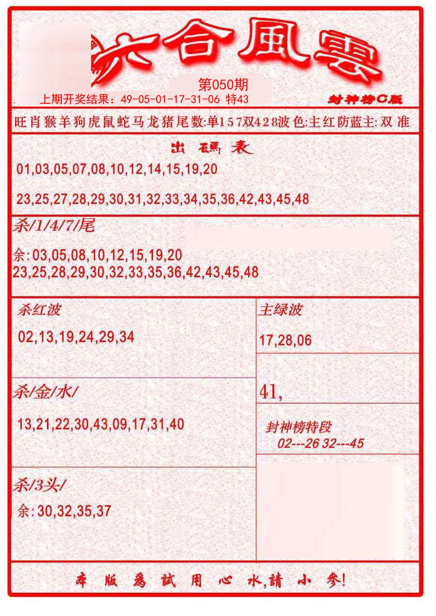 050期六合风云B[图]