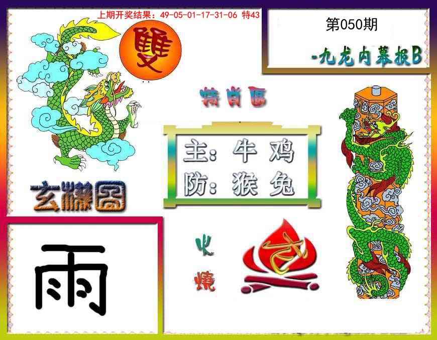 050期九龙内幕特肖图B[图]