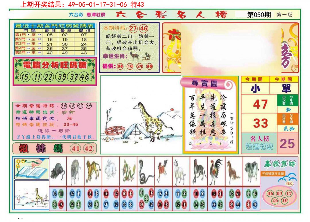 050期名人榜A[图]