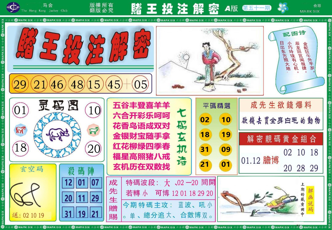 051期赌王投注解密[图]