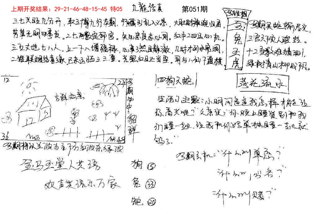 051期手写九龙内幕[图]