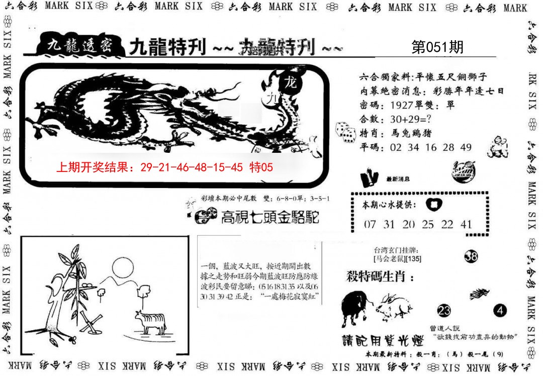 051期九龙特新刊[图]