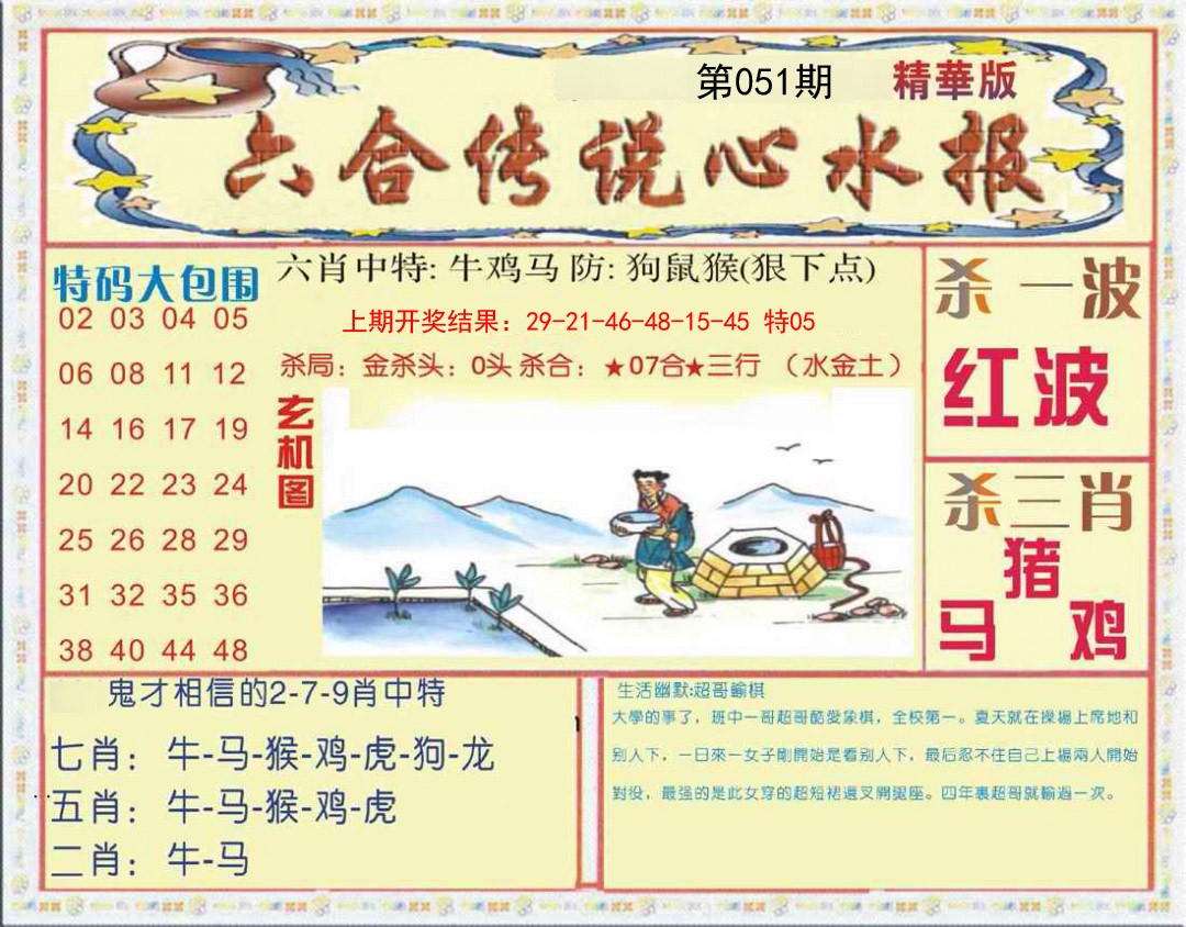 051期六合传说(心水版)[图]