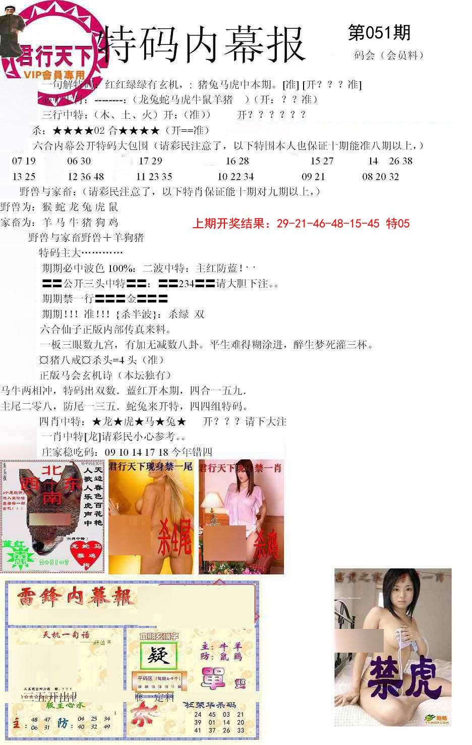 051期特码内幕报[图]