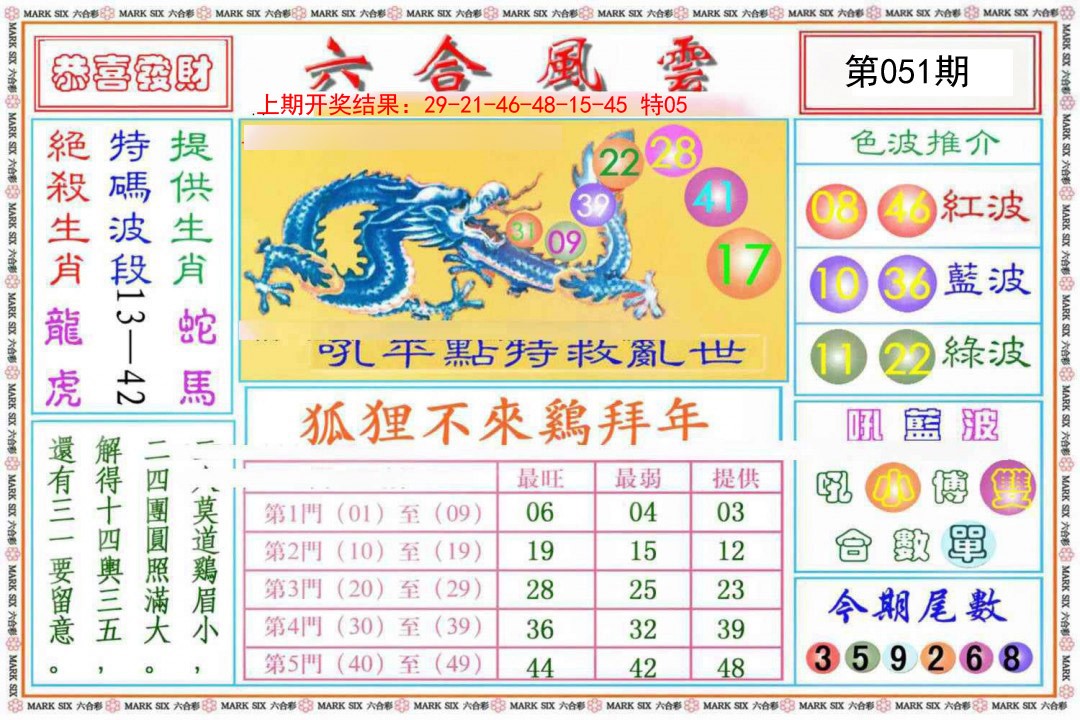 051期六合风云《另版》[图]