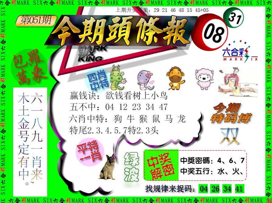 051期今期头条报[图]