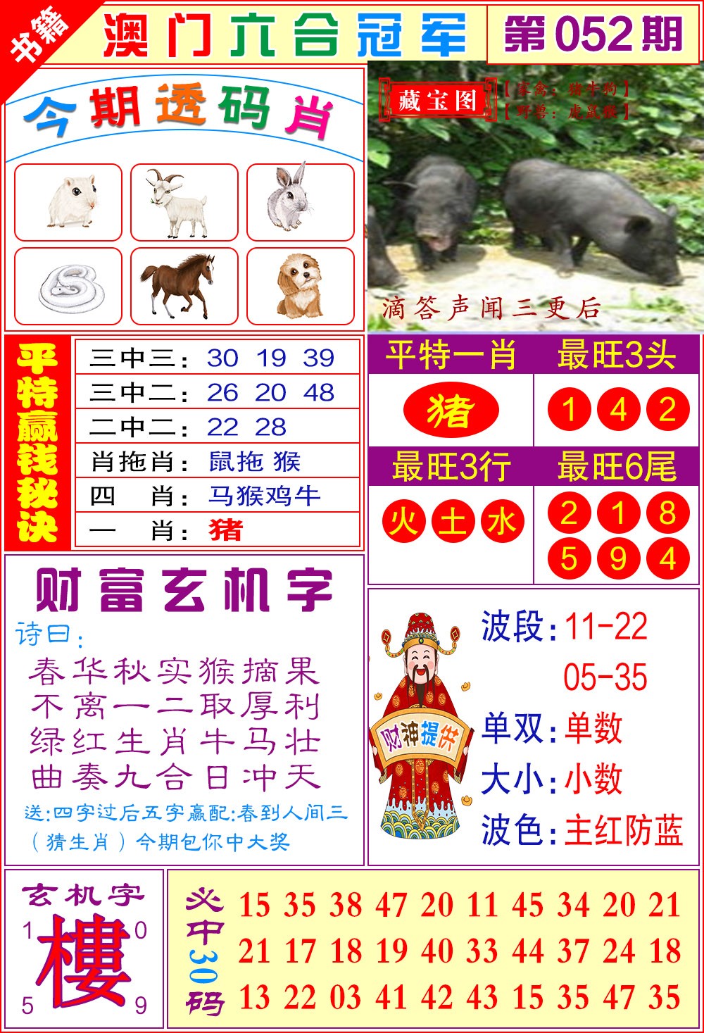 052期澳门六合冠军[图]