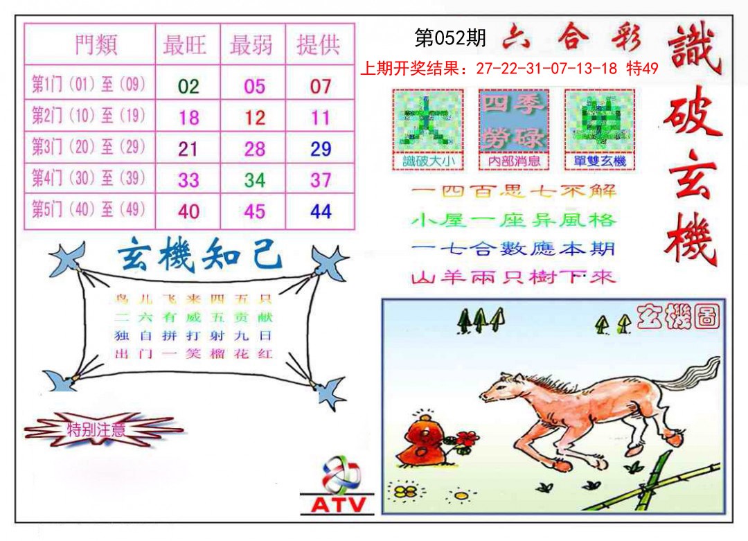 052期识破玄机[图]