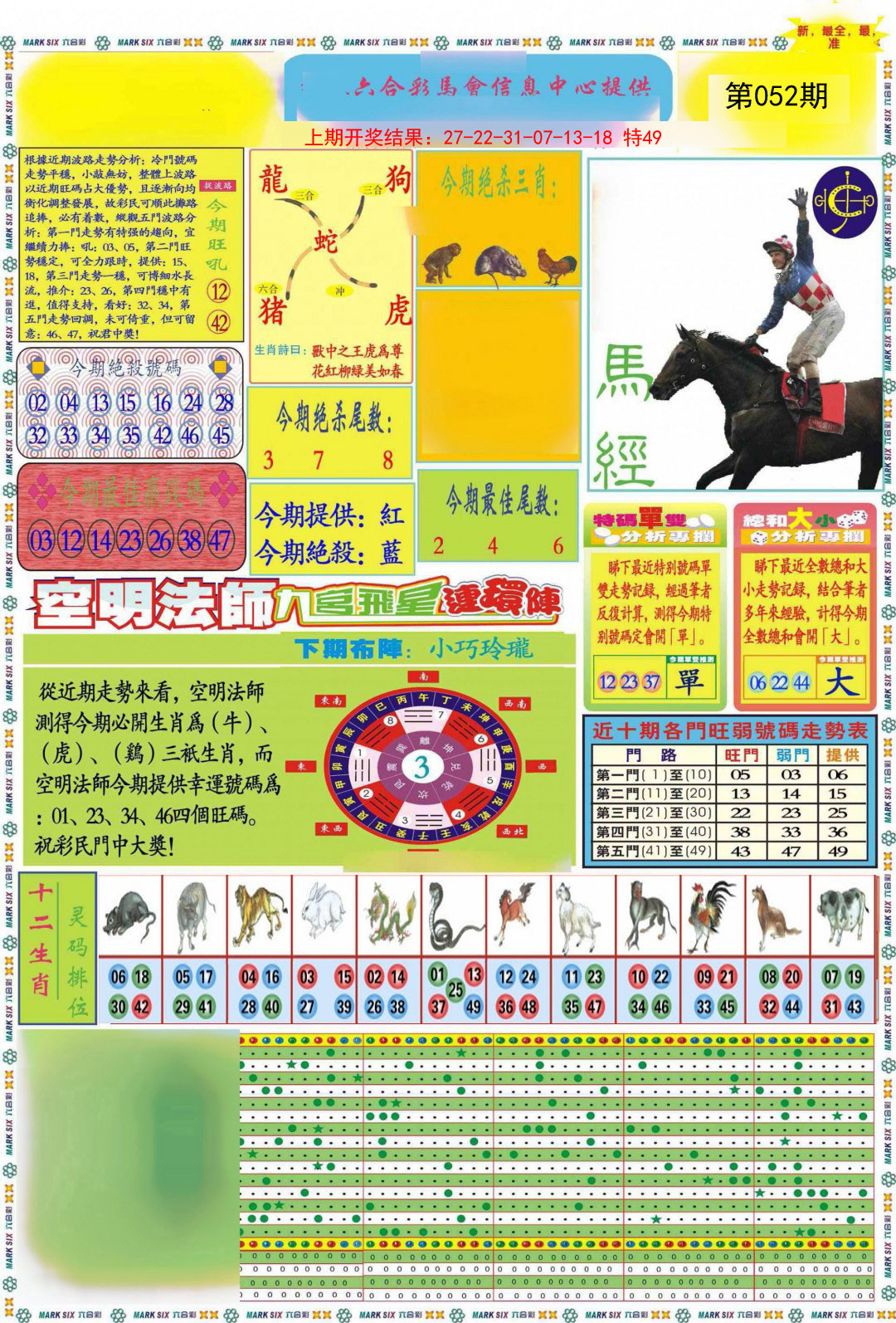 052期九龍马经A(推荐)[图]