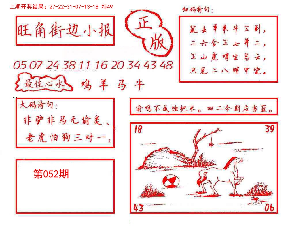 052期旺角街边小报[图]