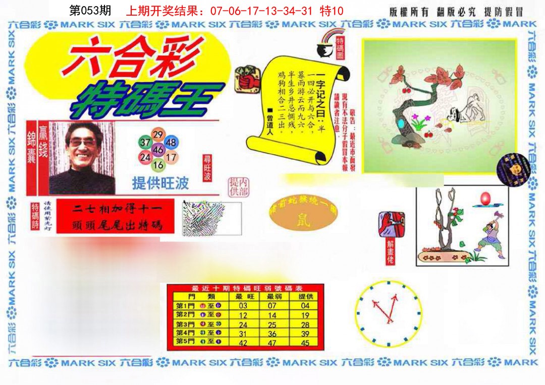 053期特码王(信封)[图]