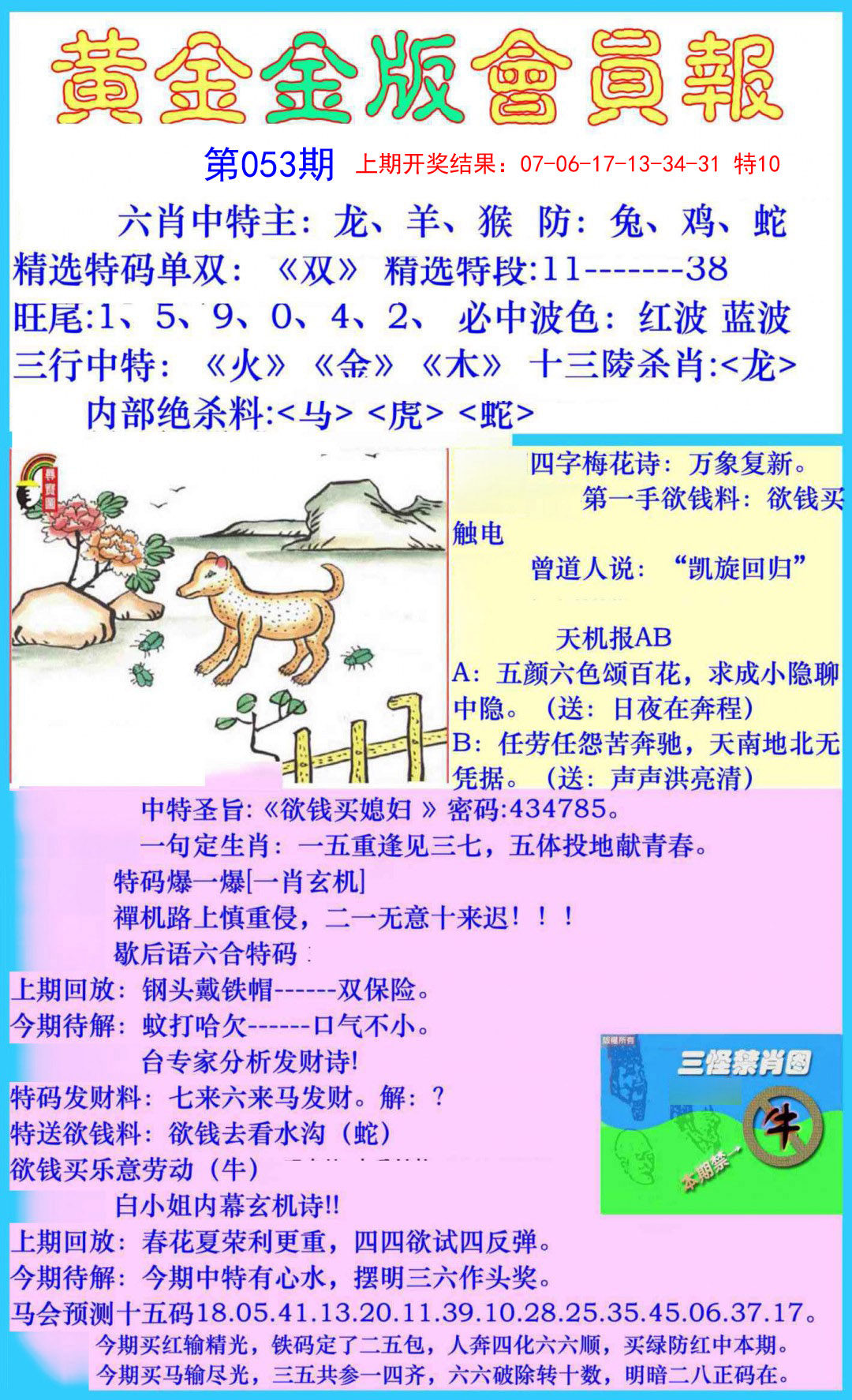 053期黄金金版会员报[图]