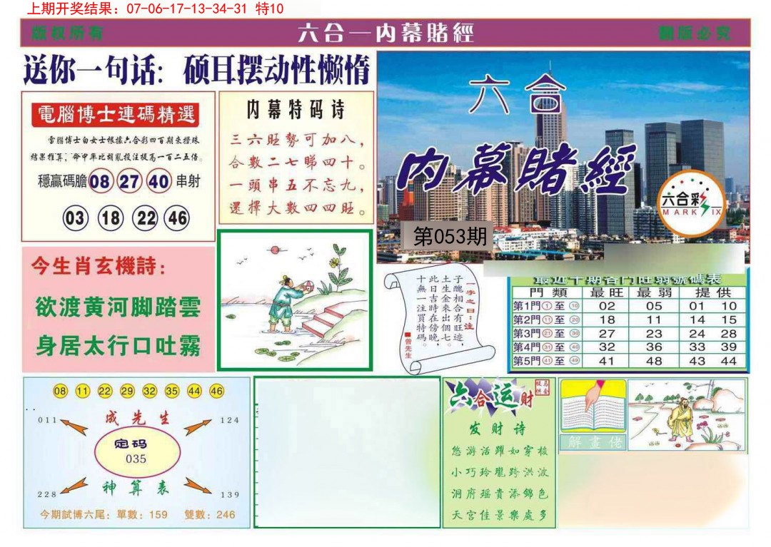 053期内幕赌经[图]