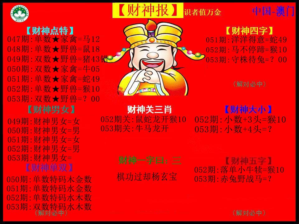053期红财神[图]