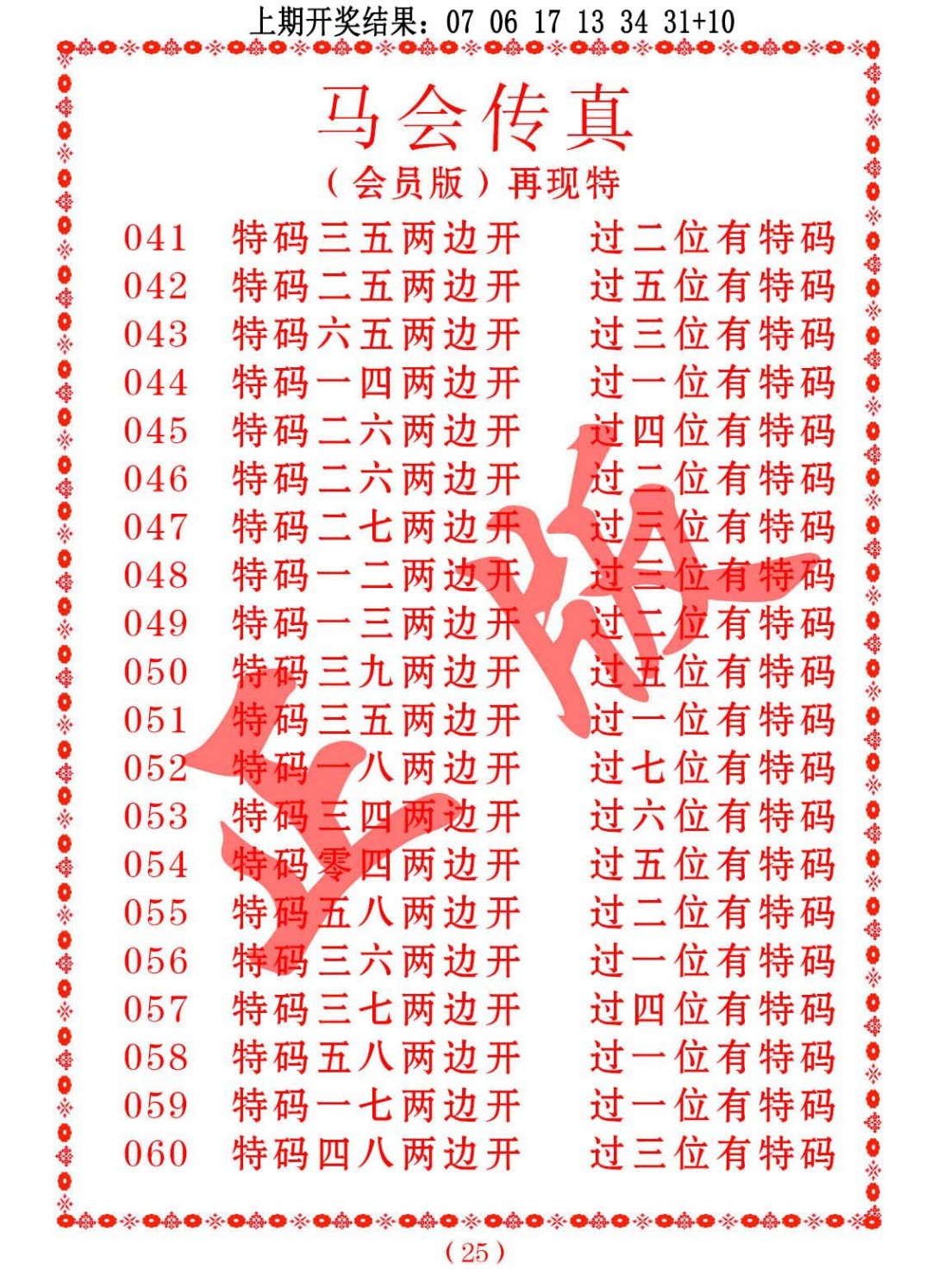 053期马会传真[图]