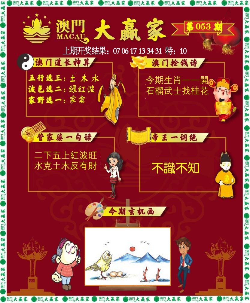 053期大赢家[图]