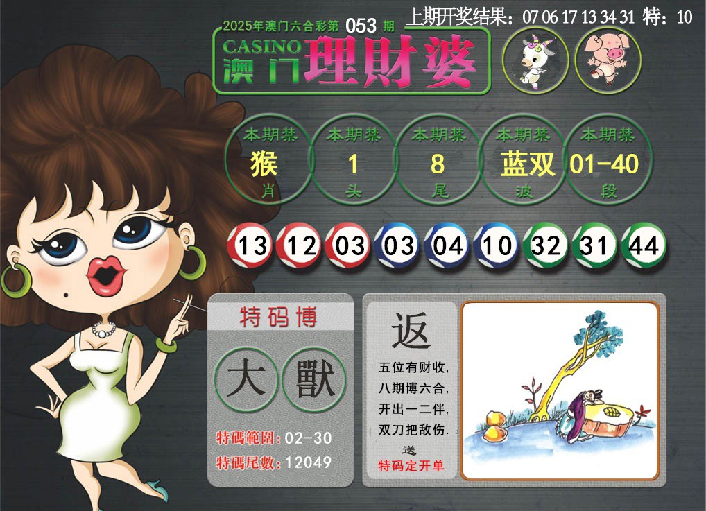 053期澳门理财婆[图]