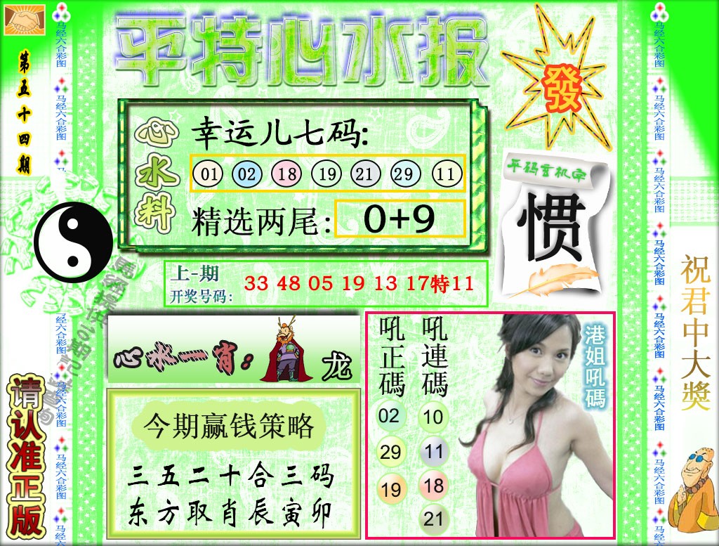054期平特心水报[图]