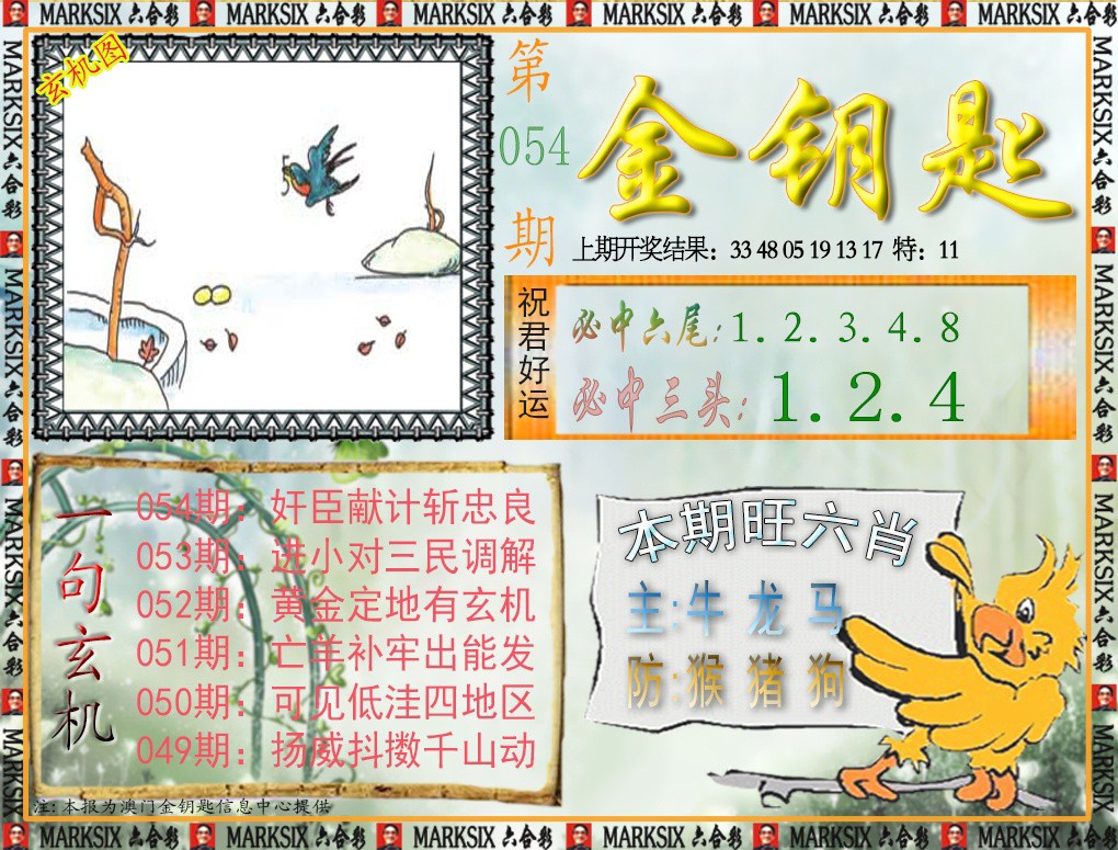 054期金钥匙[图]