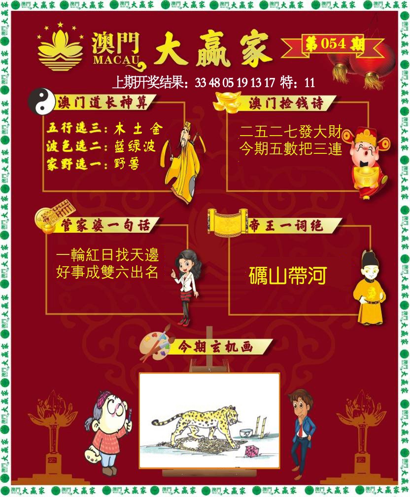 054期大赢家[图]