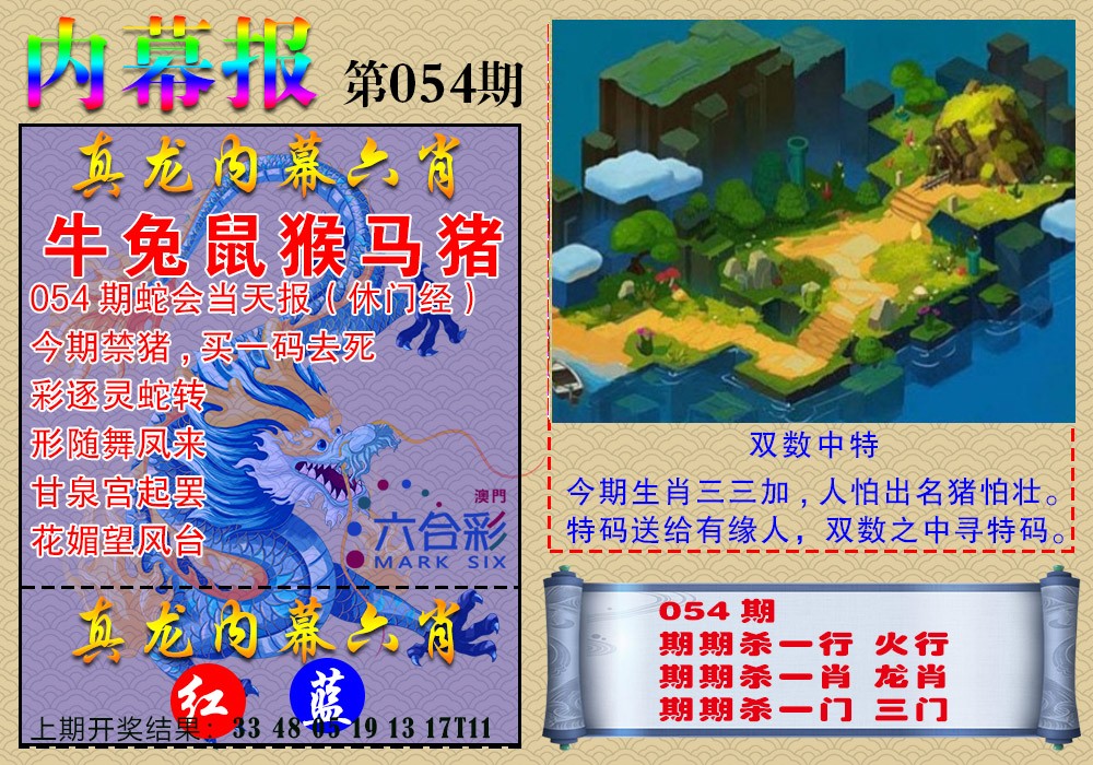 054期真龙内幕报[图]