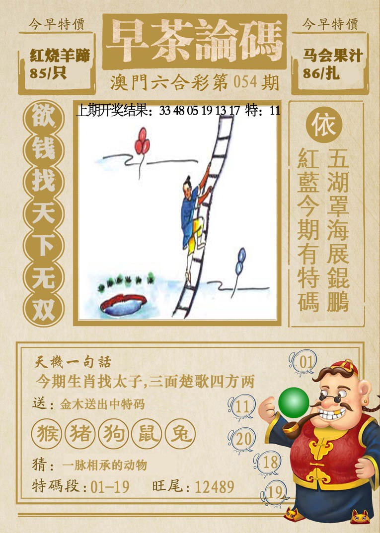 054期早茶论码[图]