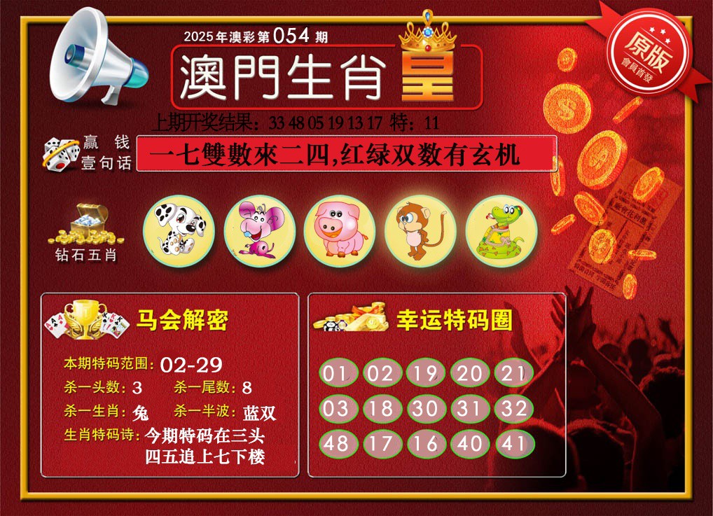 054期澳门生肖皇[图]
