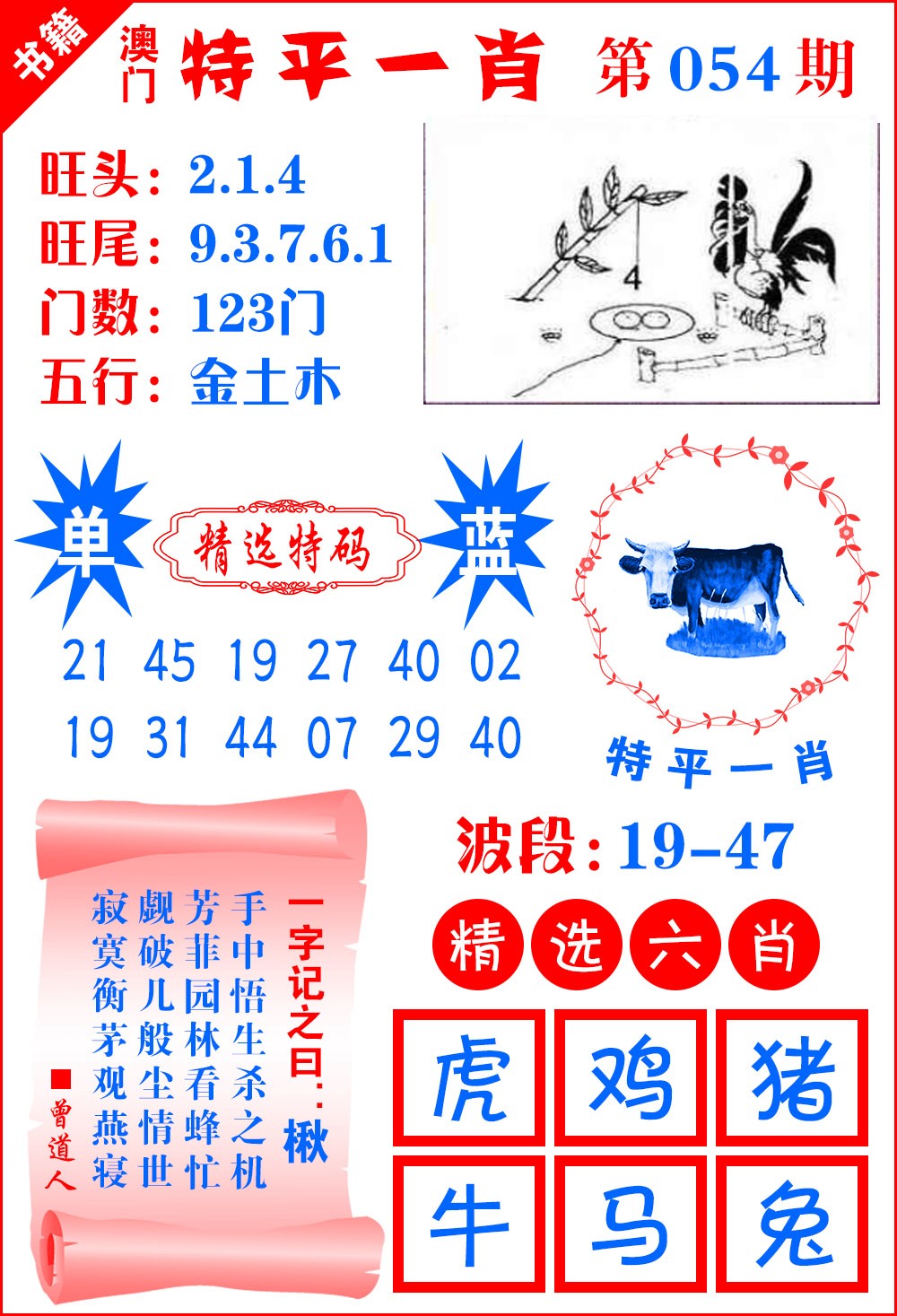 054期澳门喜气洋洋[图]