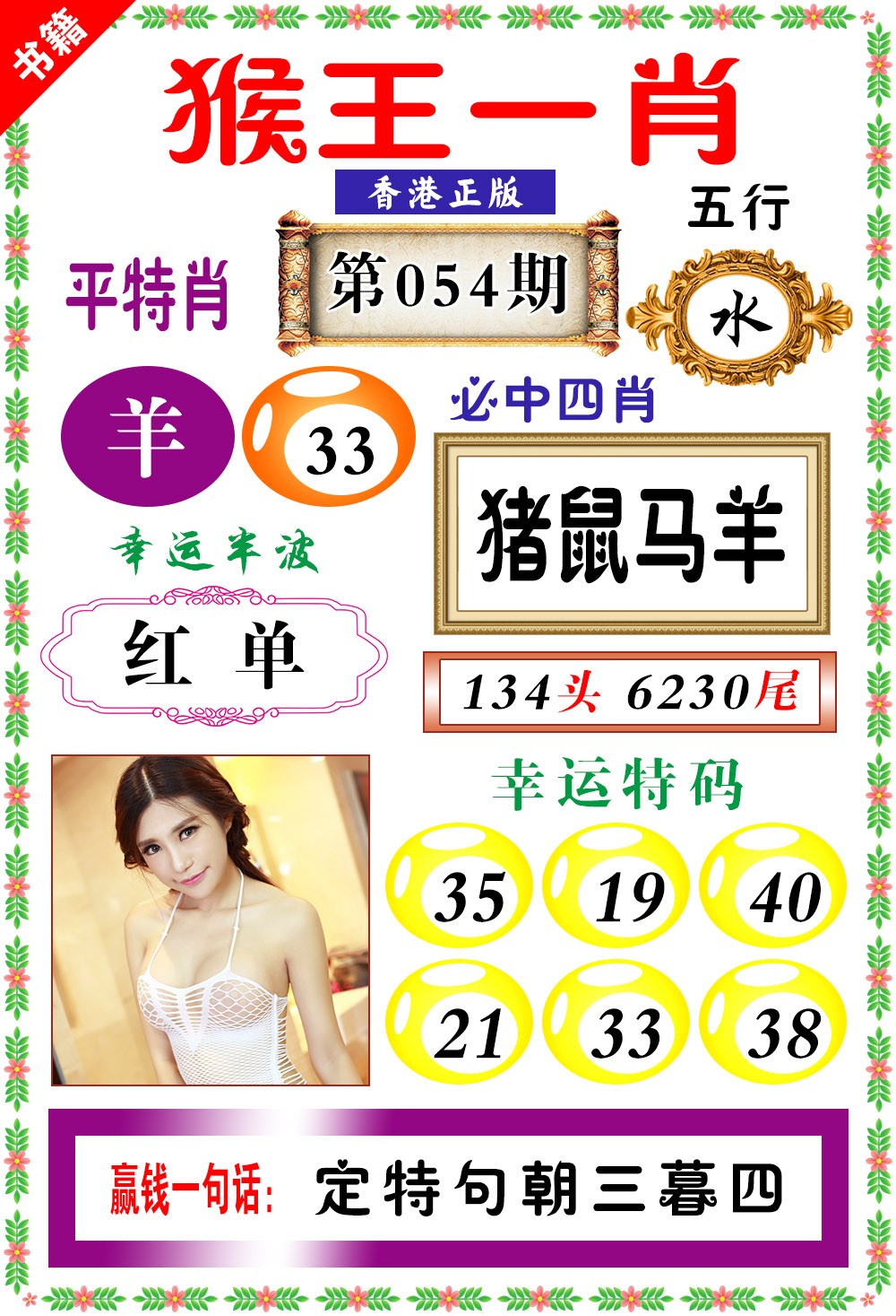 054期澳门猴王猴[图]