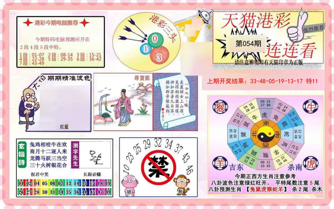 054期港彩连连中[图]