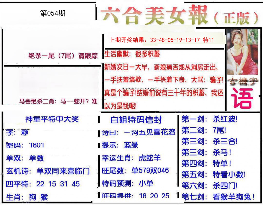 054期美女报[图]