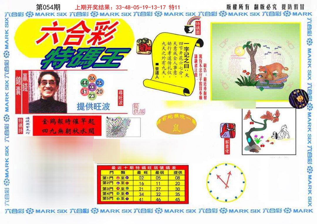 054期特码王(信封)[图]