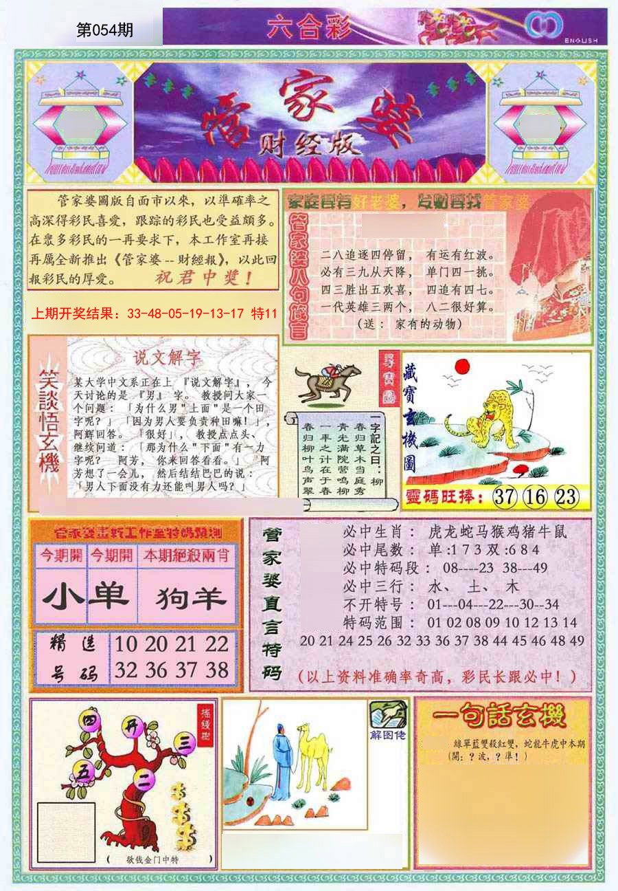054期管家婆财经版[图]