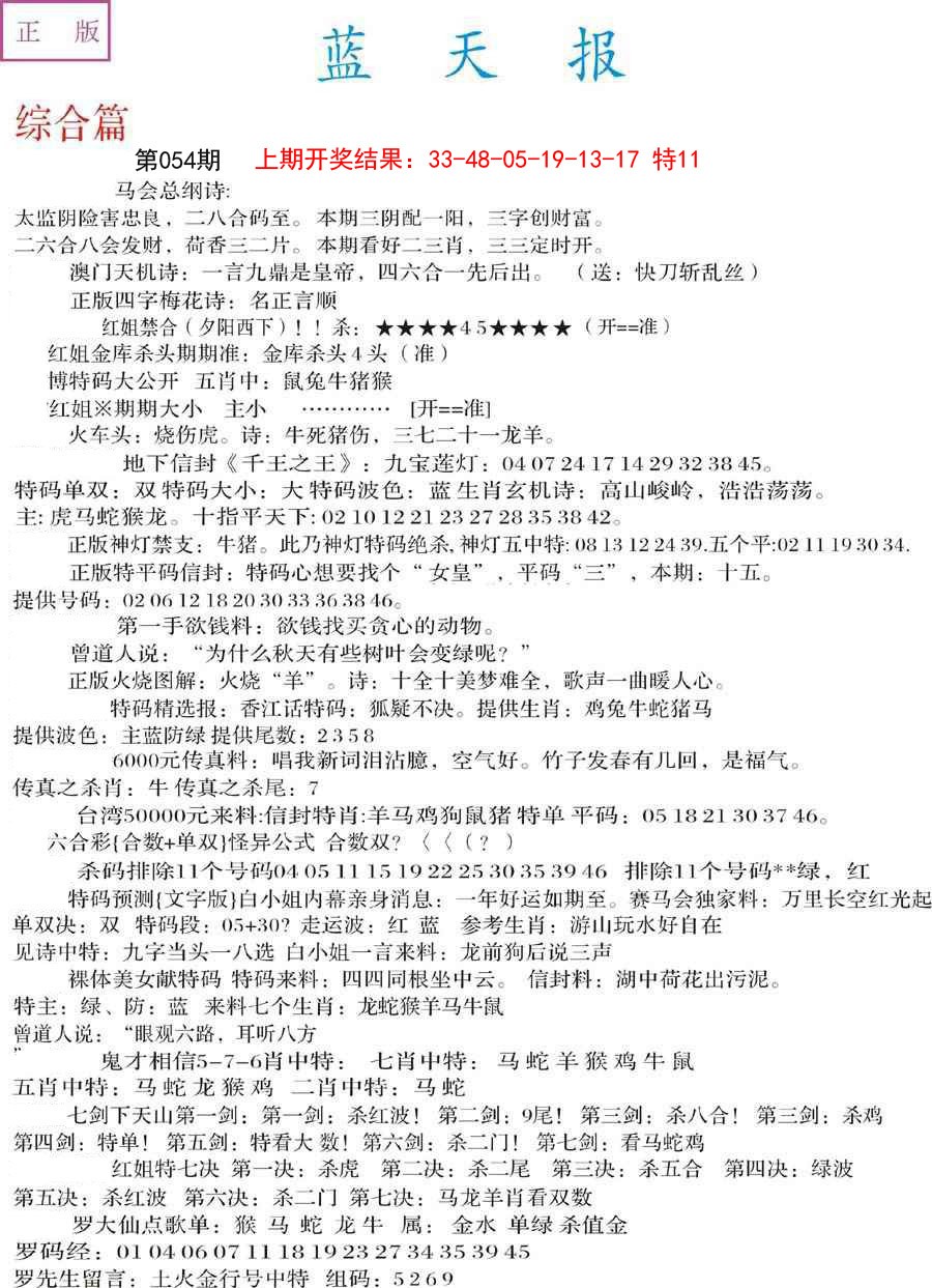 054期蓝天报A[图]